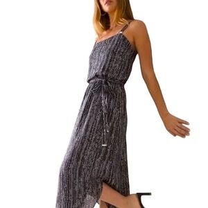 WHBM Sleeveless 💕Lurex💕 Tank Midi Dress - SZ S